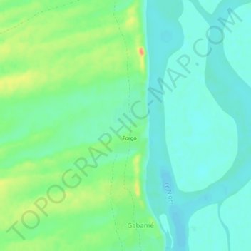 Forgo topographic map, elevation, terrain