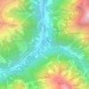 Ginzling topographic map, elevation, terrain