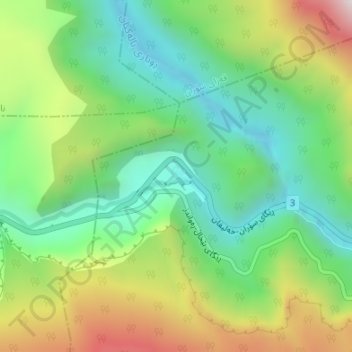 Gali Ali Bag topographic map, elevation, terrain
