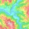 La Malette topographic map, elevation, terrain