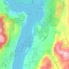 Garrison topographic map, elevation, terrain