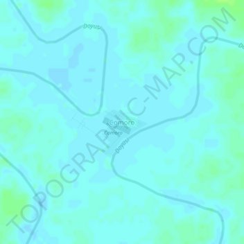 Comoro topographic map, elevation, terrain
