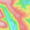 Alport Castles topographic map, elevation, terrain