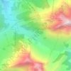 Les Aravis d'en Bas topographic map, elevation, terrain