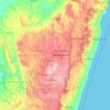 Province d’Antananarivo topographic map, elevation, terrain