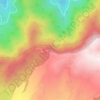 Panjpeer Rocks topographic map, elevation, terrain