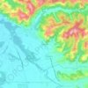 Baccanella topographic map, elevation, terrain