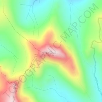 Ben Vorlich topographic map, elevation, terrain