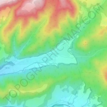 Câmpu Cetății topographic map, elevation, terrain