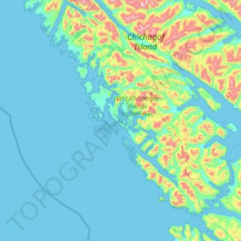 Klag Island topographic map, elevation, terrain