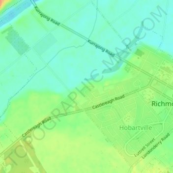 Dights Hill topographic map, elevation, terrain