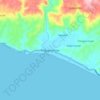 Panggarangan topographic map, elevation, terrain