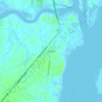 Maryville topographic map, elevation, terrain