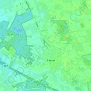 Loon topographic map, elevation, terrain