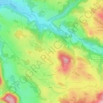 Kehlhof topographic map, elevation, terrain