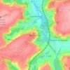 Berzy-le-Sec topographic map, elevation, terrain