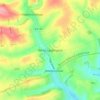 White Lackington topographic map, elevation, terrain