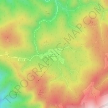 Stana de Vale topographic map, elevation, terrain