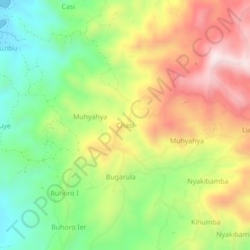 Chasi topographic map, elevation, terrain