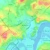 Wainscott topographic map, elevation, terrain