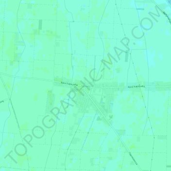 Cenej topographic map, elevation, terrain