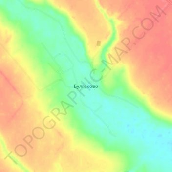 Булгаково topographic map, elevation, terrain