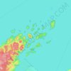 Apostle Islands topographic map, elevation, terrain