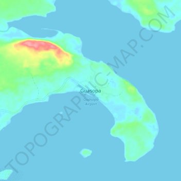 Guasopa topographic map, elevation, terrain