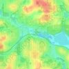 Perkins topographic map, elevation, terrain