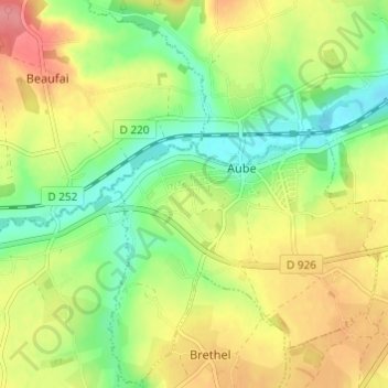 Le Sapin topographic map, elevation, terrain