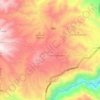 Iles topographic map, elevation, terrain