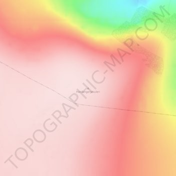 Hardangerjøkulen topographic map, elevation, terrain