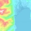 Kachemak City topographic map, elevation, terrain