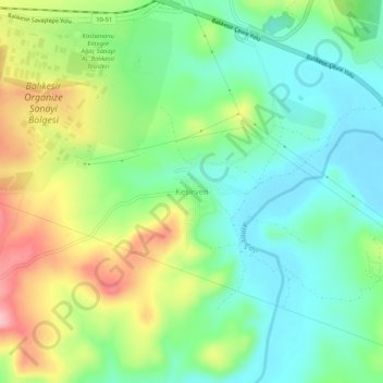 Kesirven topographic map, elevation, terrain