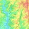 Springfield topographic map, elevation, terrain