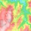 As Pozas topographic map, elevation, terrain