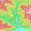 Abastumani topographic map, elevation, terrain