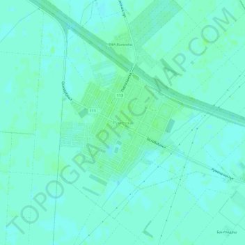 Rumenka topographic map, elevation, terrain