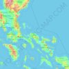 Camarines Norte topographic map, elevation, terrain