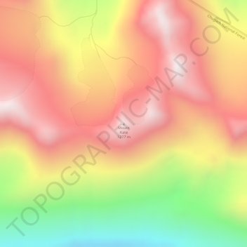 Mount Kate topographic map, elevation, terrain