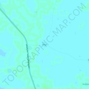 Dilga topographic map, elevation, terrain