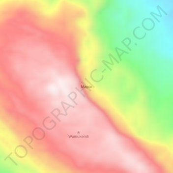 Mapia topographic map, elevation, terrain