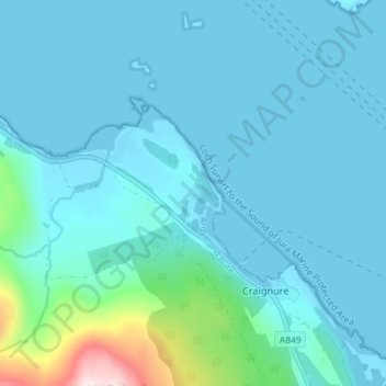 Java topographic map, elevation, terrain