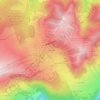Les Saisies topographic map, elevation, terrain