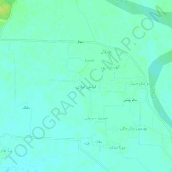 Lodhi Lowari topographic map, elevation, terrain