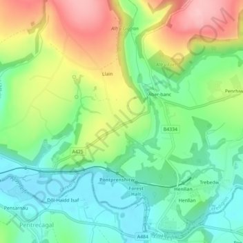 Cross Roads topographic map, elevation, terrain