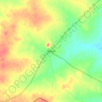 Basso topographic map, elevation, terrain