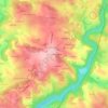 La Combe Perouze topographic map, elevation, terrain