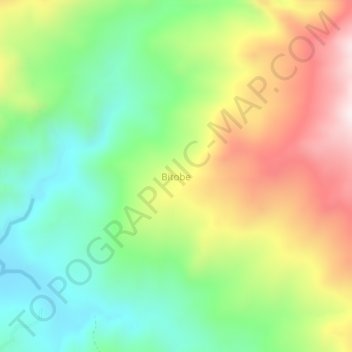 Bitobe topographic map, elevation, terrain