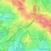 Blower's Green topographic map, elevation, terrain